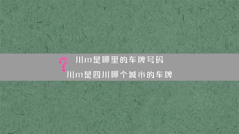 川m是哪里的车牌号码？（川m是四川哪个城市的车牌）