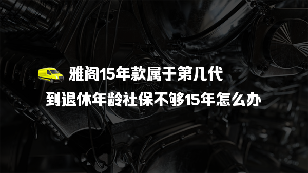 雅阁15年款属于第几代？（到退休年龄社保不够15年怎么办）